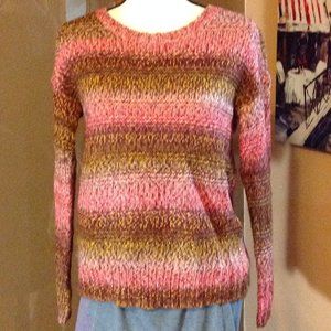 American Eagle Oversize Striped Slouchy Sweater